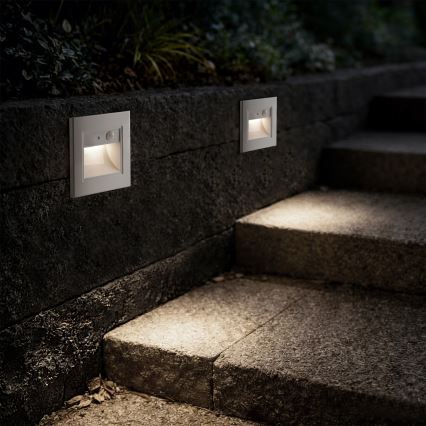 Brilagi - LED staircase light with sensor STEP LIGHT LED/1.5W/230V IP44 white