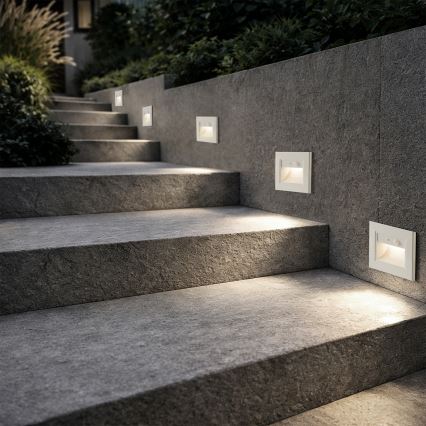 Brilagi - LED staircase light with sensor STEP LIGHT LED/1.5W/230V IP44 white