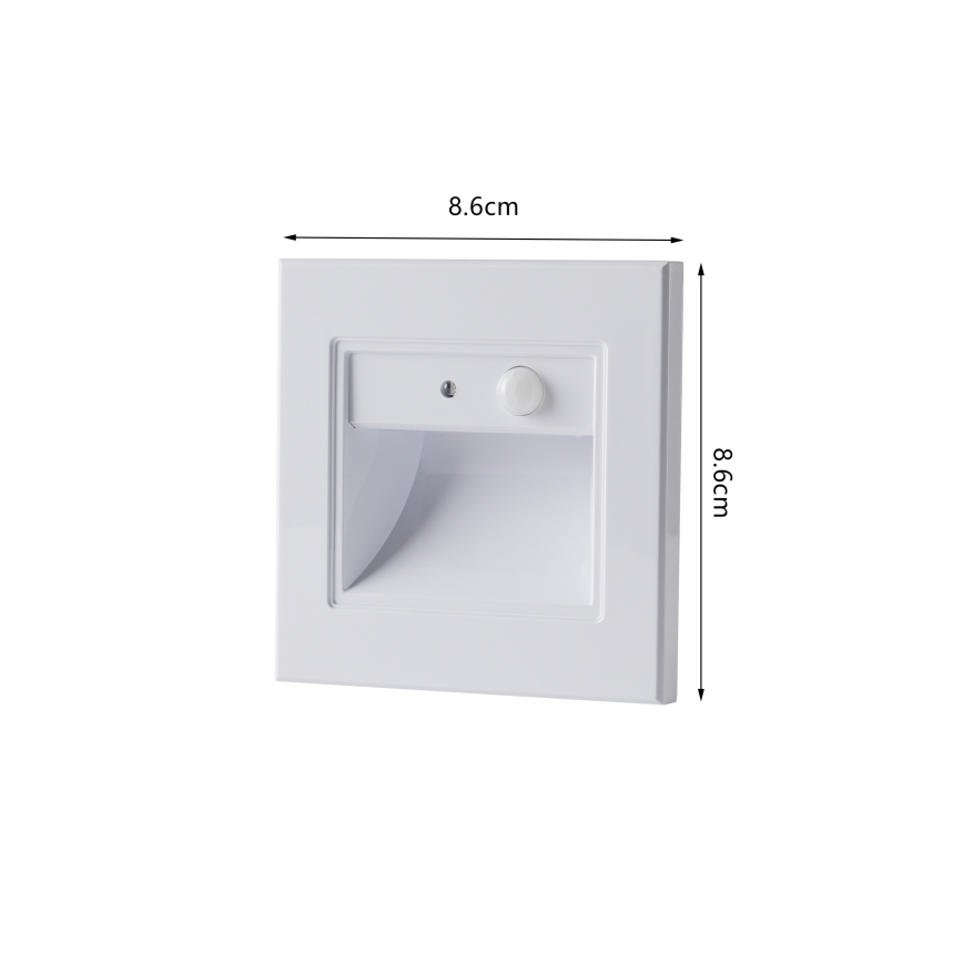 Brilagi - LED staircase light with sensor STEP LIGHT LED/1.5W/230V IP44 white