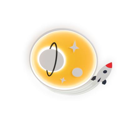 Brilagi - STARSHIP LED Kids' Ceiling Light LED/64W/230V 3000/4500/6000K Yellow