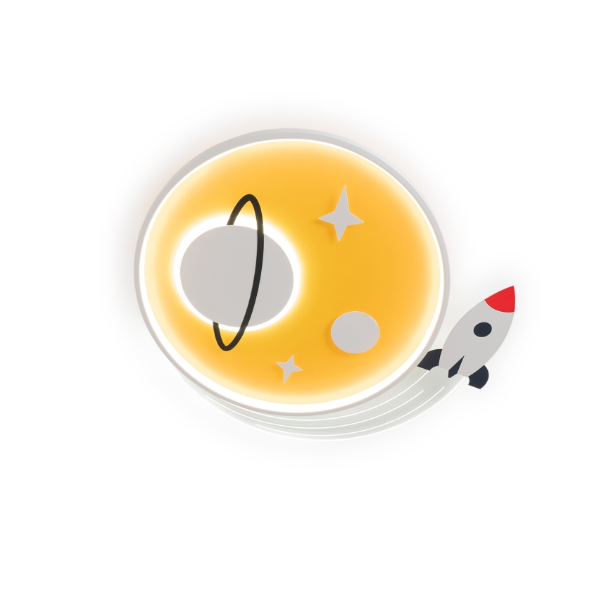 Brilagi - STARSHIP LED Kids' Ceiling Light LED/64W/230V 3000/4500/6000K Yellow