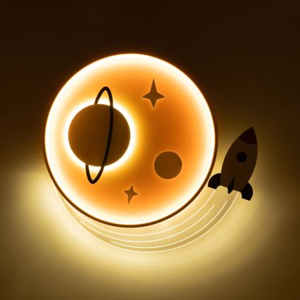 Brilagi - STARSHIP LED Kids' Ceiling Light LED/64W/230V 3000/4500/6000K Yellow