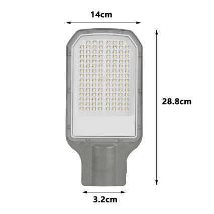 Brilagi - LED Street Light URBANLIGHT LED/50W/230V grey IP65