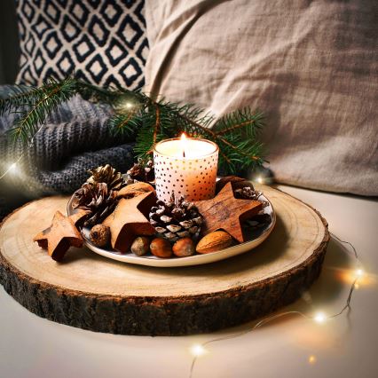 Brilagi - LED  string 100xLED/3xAA 10m warm white