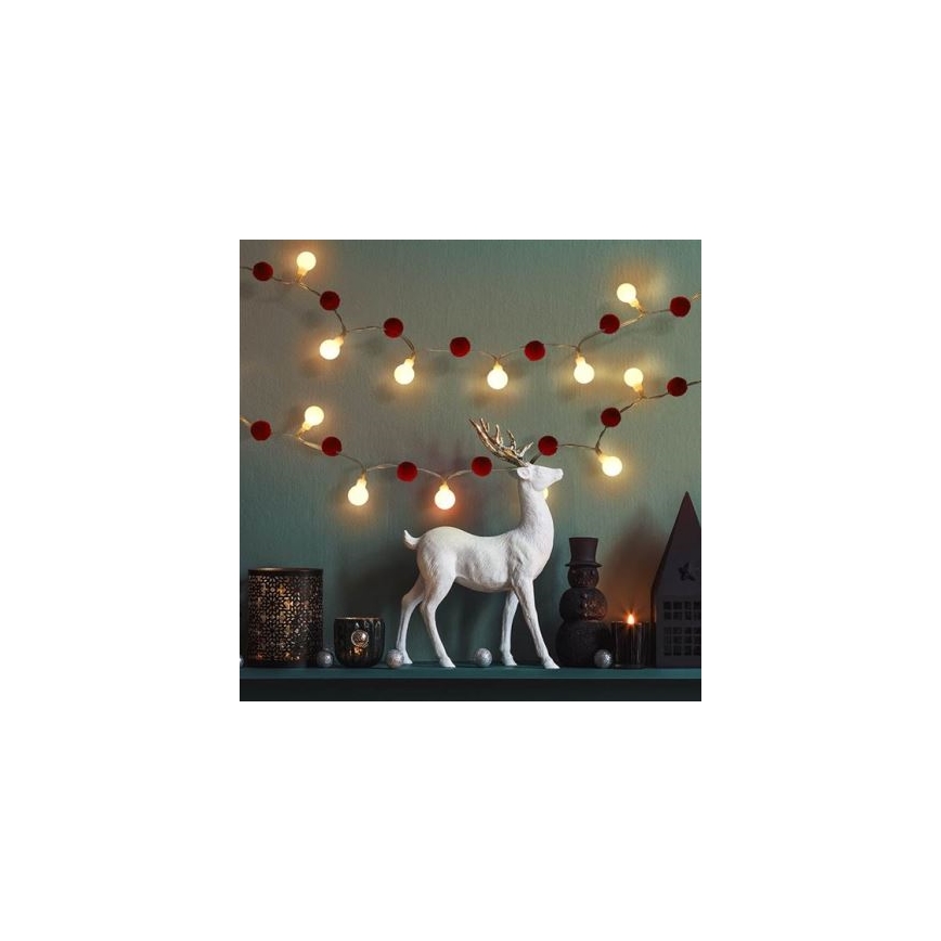 Brilagi - LED string lights 20xLED/2xAA 1,8m warm white