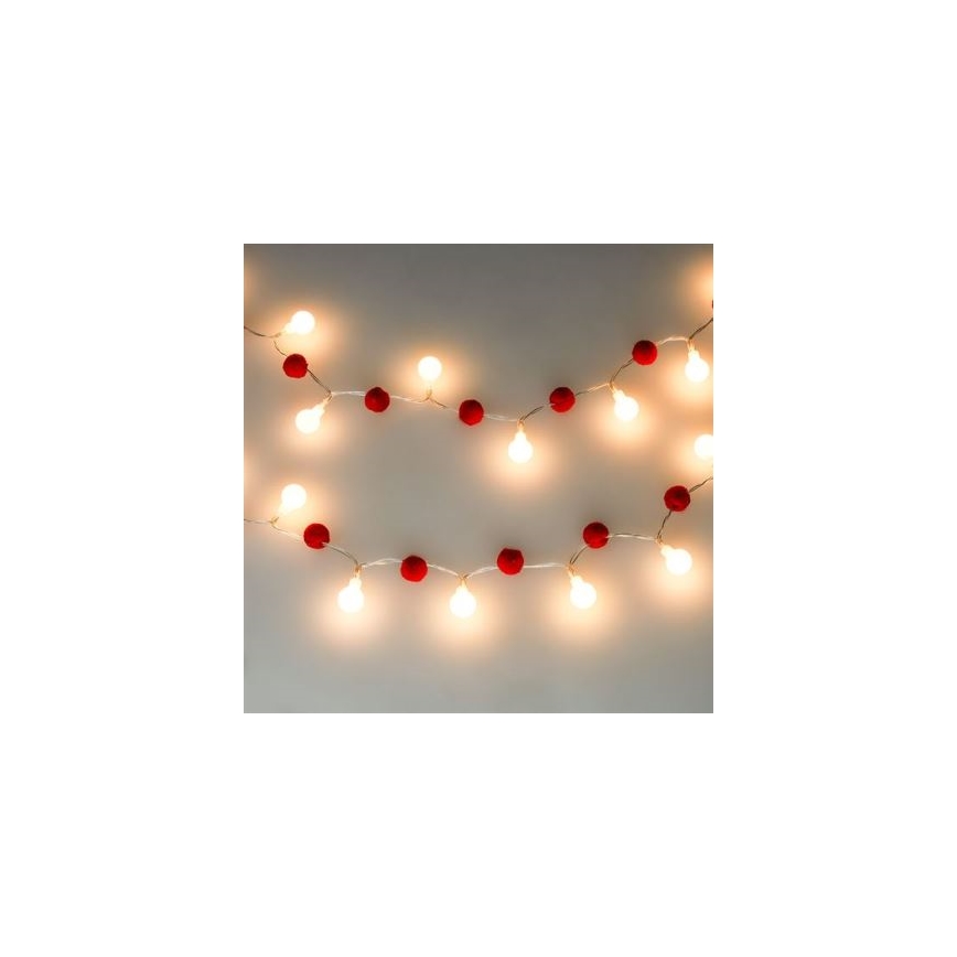 Brilagi - LED string lights 20xLED/2xAA 1,8m warm white