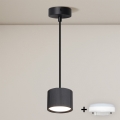 Brilagi - LED STRIPY Cable-hung Pendant 1xGX53/15W/230V Black