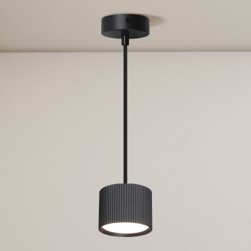 Brilagi - LED STRIPY Cable-hung Pendant 1xGX53/15W/230V Black