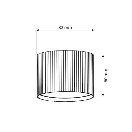 BRILAGI - LED STRIPY Spotlight 1xGX53/15W/230V 60x82 mm Black