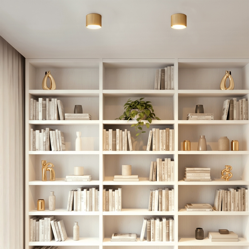 Brilagi - LED STRIPY Spotlight 1xGX53/15W/230V, Gold finish