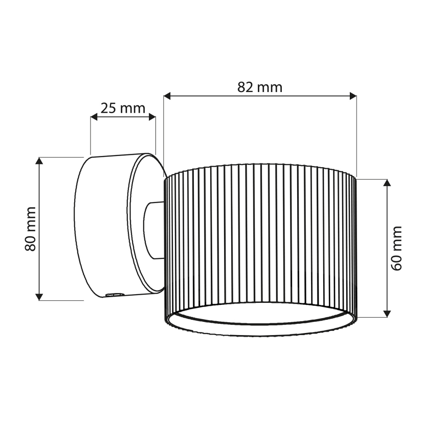 Brilagi - LED STRIPY Wall-mounted Spotlight 1xGX53/15W/230V White