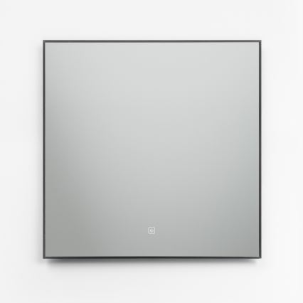 Brilagi - SUELLO LED Bathroom Mirror LED/24W/230V 60x60 cm Black IP44 CRI 90 Dimmable + CCT