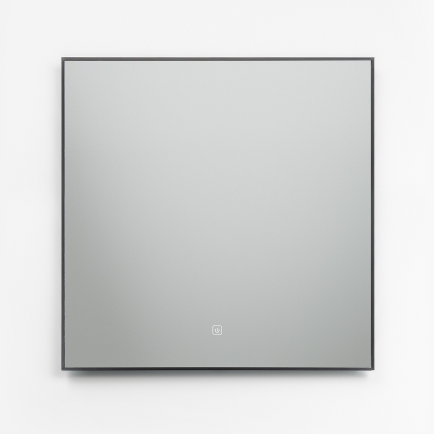 Brilagi - SUELLO LED Bathroom Mirror LED/24W/230V 60x60 cm Black IP44 CRI 90 Dimmable + CCT