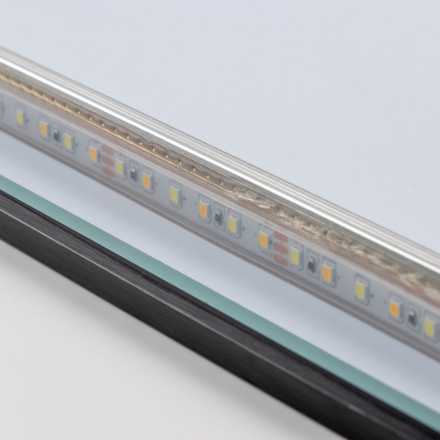 Brilagi - SUELLO LED Bathroom Mirror LED/24W/230V 60x60 cm Black IP44 CRI 90 Dimmable + CCT
