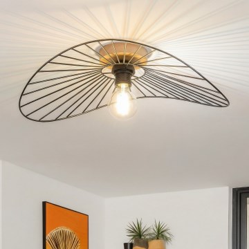 Brilagi - LED Surface-Mount Ceiling Light CERIA WIRE 1xE27/40W/230V 40x56 cm Black/Oak