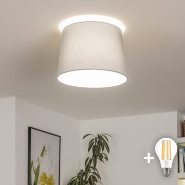 Brilagi - LED Surface-mounted Ceiling Light CERIA 1xE27/40W/230V Ø 30 cm grey