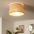 Brilagi - LED Surface-Mounted Ceiling Light CERIA 1xE27/40W/230V Ø 35 cm Beige