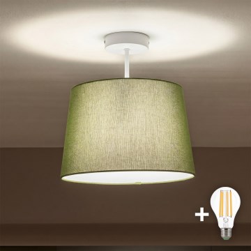 Brilagi - LED Surface-Mounted Ceiling Light CERIA 1xE27/60W/230V Ø 30 cm white/green