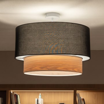Brilagi - LED Surface-mounted Ceiling Light CERIA 1xE27/60W/230V Ø 50 cm white/black/beige