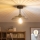 Brilagi - LED Surface-Mounted Ceiling Light CERIA WIRE 1xE27/60W/230V Ø 26 cm black