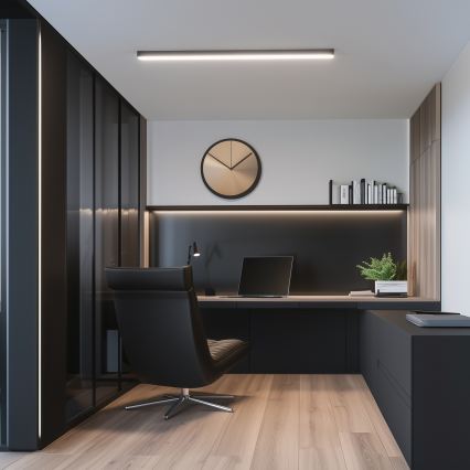 Brilagi - LED Surface-mounted Ceiling Light FULLDAY LED/20/30/40W/230V 2700/4000/6000K 120 cm UGR19 black