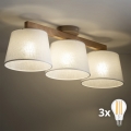 BRILAGI - LED Surface-Mounted Ceiling Light LATTE SABIA 3xE27/15W/230V pine/white