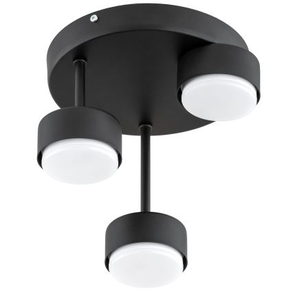 BRILAGI - LED Surface-mounted ceiling light MONO 3xGX53/30W/230V Black