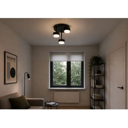 BRILAGI - LED Surface-mounted ceiling light MONO 3xGX53/30W/230V Black