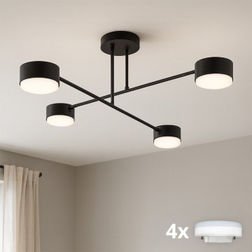 Brilagi - LED Surface-mounted ceiling light MONO 4xGX53/13W/230V black