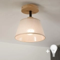Brilagi - LED Surface-mounted chandelier ANTHONY 1xE14/60W/230V oak/beige