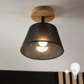 Brilagi - LED Surface-mounted chandelier ANTHONY 1xE14/60W/230V oak/black