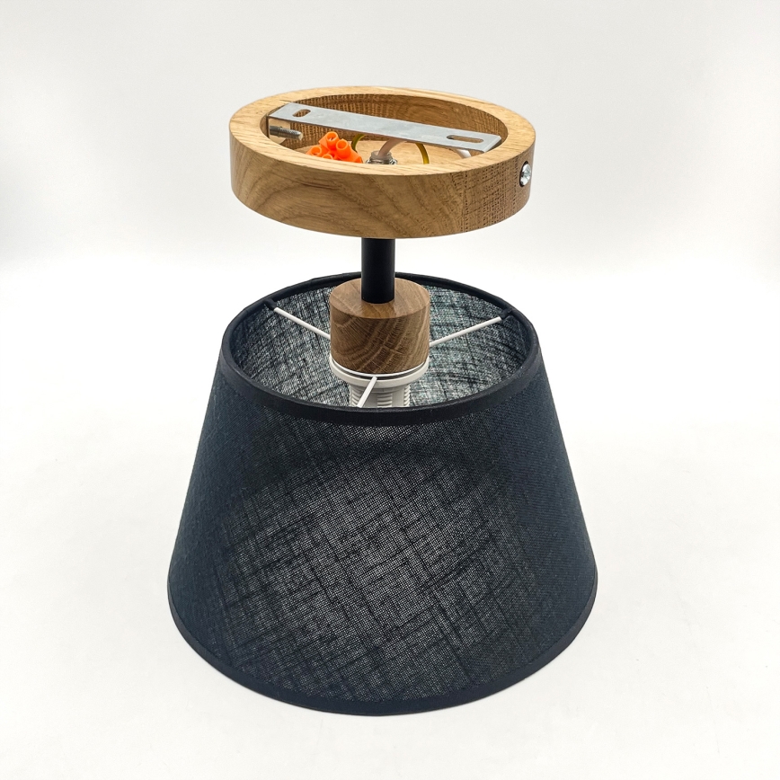 Brilagi - LED  Surface-mounted chandelier ANTHONY 1xE14/60W/230V oak/black