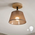 Brilagi - LED Surface-mounted chandelier ANTHONY 1xE14/60W/230V oak/brown