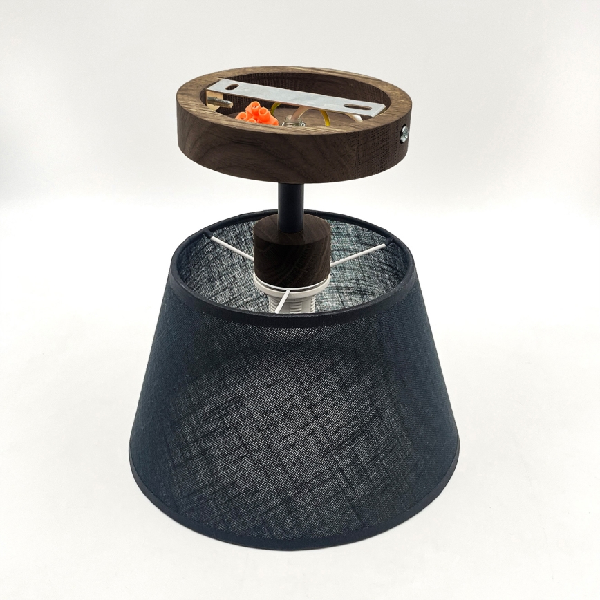 Brilagi - LED  Surface-mounted chandelier ANTHONY 1xE14/60W/230V oak walnut/black
