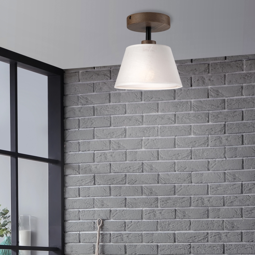 Brilagi - LED  Surface-mounted chandelier ANTHONY 1xE14/60W/230V oak walnut/white