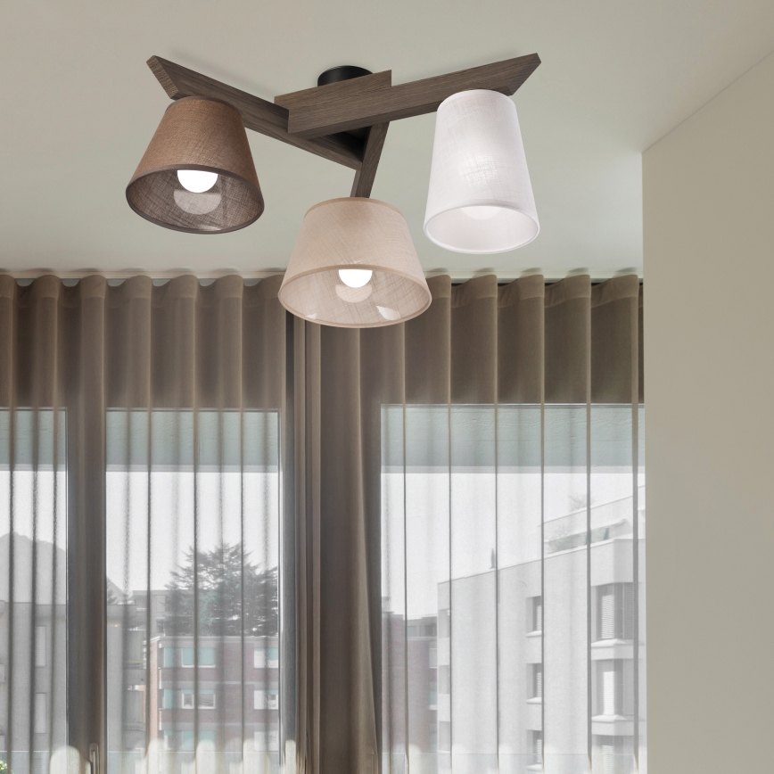Brilagi - LED  Surface-mounted chandelier ANTHONY 3xE14/40W/230V oak walnut