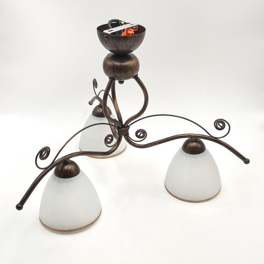 Brilagi - LED Surface-mounted chandelier ANTICO 3xE27/60W/230V bronze patina