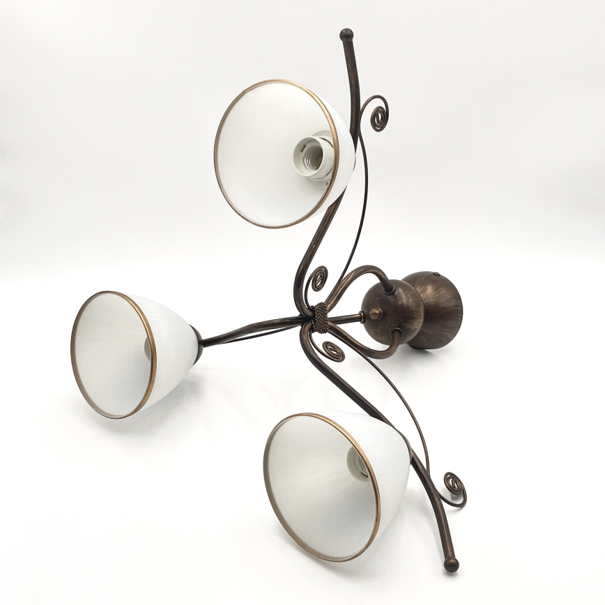 Brilagi - LED Surface-mounted chandelier ANTICO 3xE27/60W/230V bronze patina