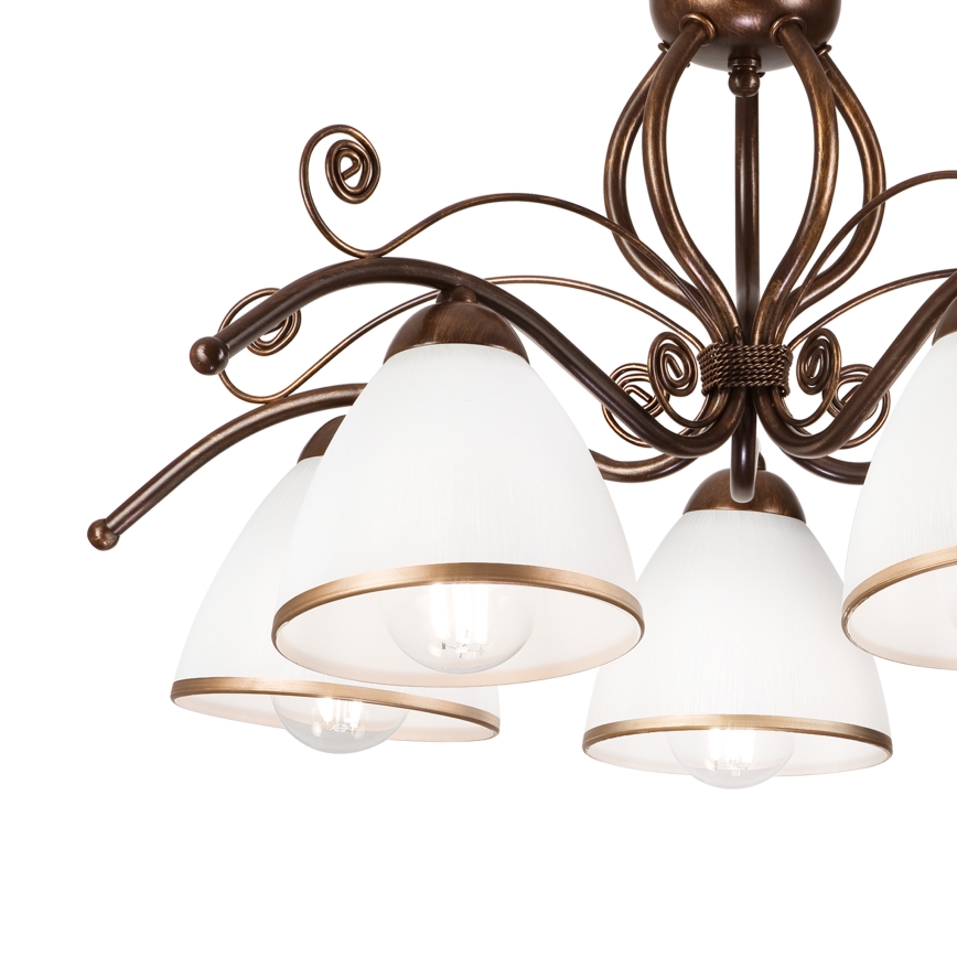 Brilagi - LED Surface-mounted chandelier ANTICO 5xE27/60W/230V bronze patina