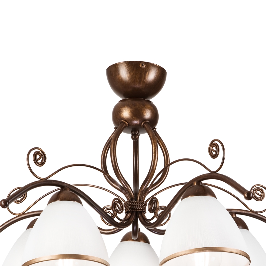 Brilagi - LED Surface-mounted chandelier ANTICO 5xE27/60W/230V bronze patina
