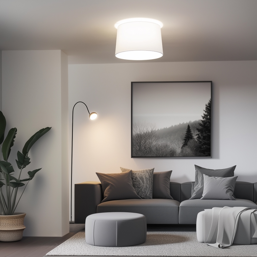 Brilagi - LED Surface-Mounted Chandelier CERIA 1xE27/40W/230V Ø 45 cm white