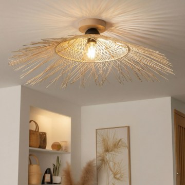 Brilagi - LED Surface-mounted chandelier CERIA BOHO 1xE27/40W/230V diam. 100 cm bamboo/oak