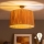 Brilagi - LED Surface-mounted Chandelier CERIA BOHO 1xE27/60W/230V Ø 50 cm Black/Raffia