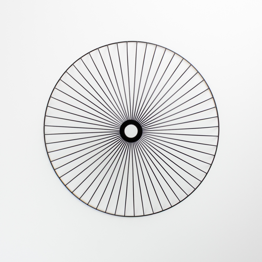 Brilagi - LED Surface-Mounted Chandelier CERIA WIRE 1xE27/40W/230V Ø 60 cm black/oak