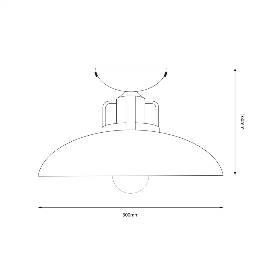 Brilagi - LED Surface-mounted chandelier FLAMENGO 1xE27/60W/230V beige
