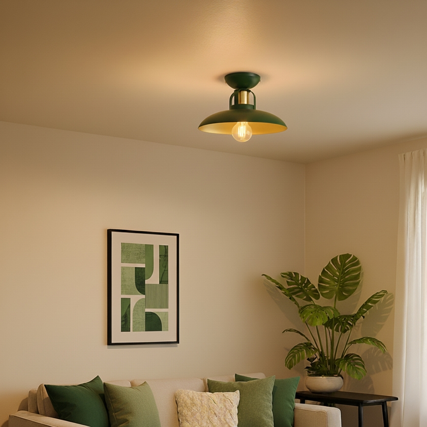 Brilagi - LED Surface-mounted chandelier FLAMENGO 1xE27/60W/230V green