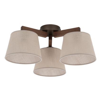 BRILAGI - LED Surface-mounted chandelier LATTE 3xE27/15W/230V pine/beige