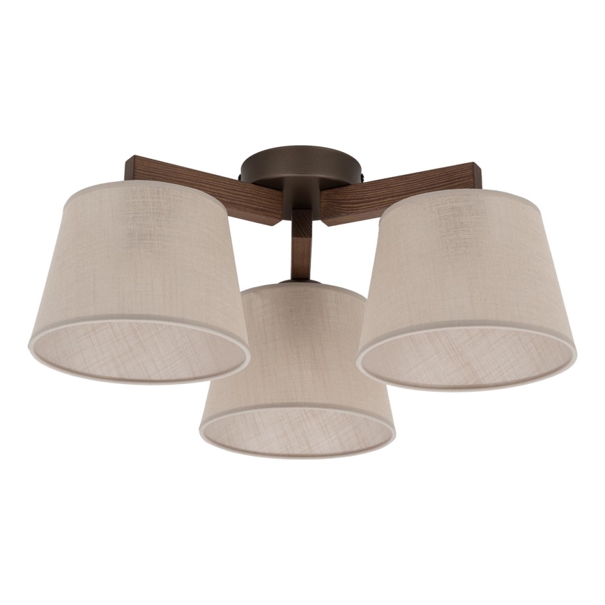 BRILAGI - LED Surface-mounted chandelier LATTE 3xE27/15W/230V pine/beige