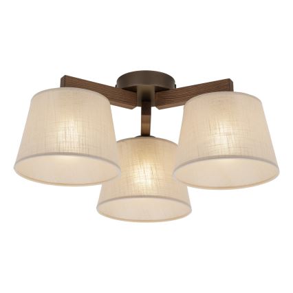 BRILAGI - LED Surface-mounted chandelier LATTE 3xE27/15W/230V pine/beige
