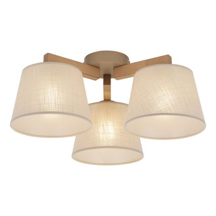 BRILAGI - LED Surface-mounted chandelier LATTE SABIA 3xE27/15W/230V pine/beige